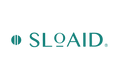 SLOAID skincare brand logo featuring the signature pause symbol and minimalist typography representing slow skincare and skin longevity